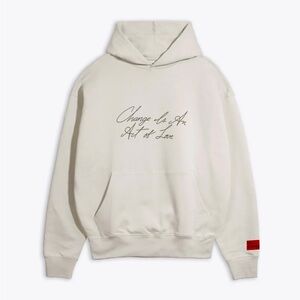 CHNGE Organic Cotton ‘Change Is An Act Of Love’ Hoodie Kelp - Medium